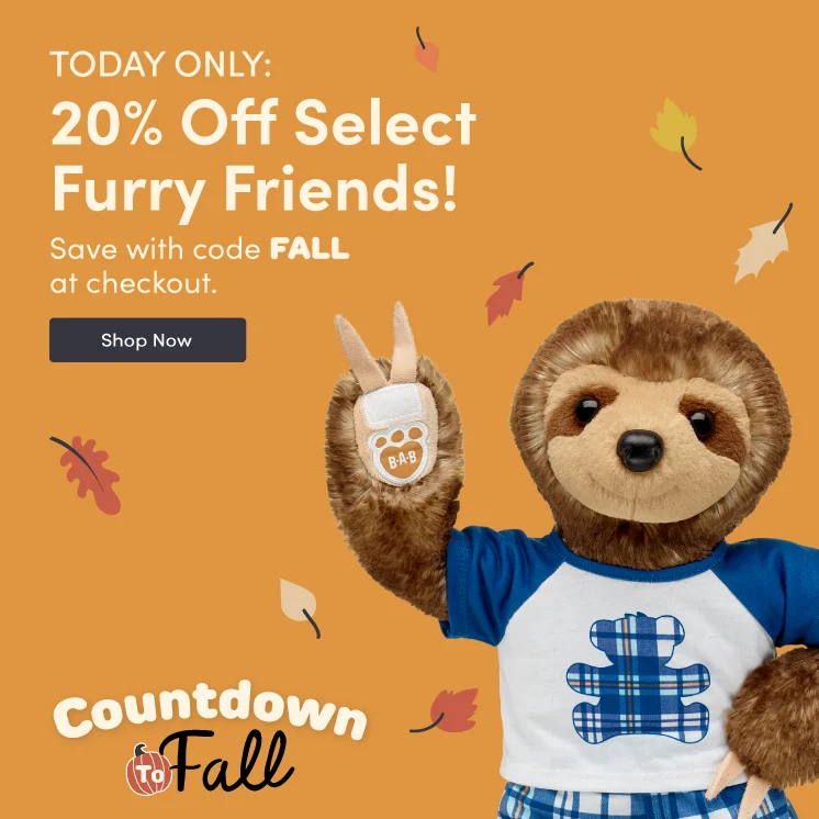 20% Off Select Furry Friends with code FALL